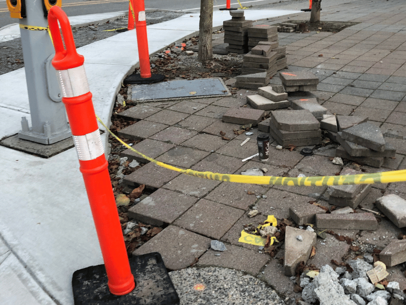 concrete sidewalk repair