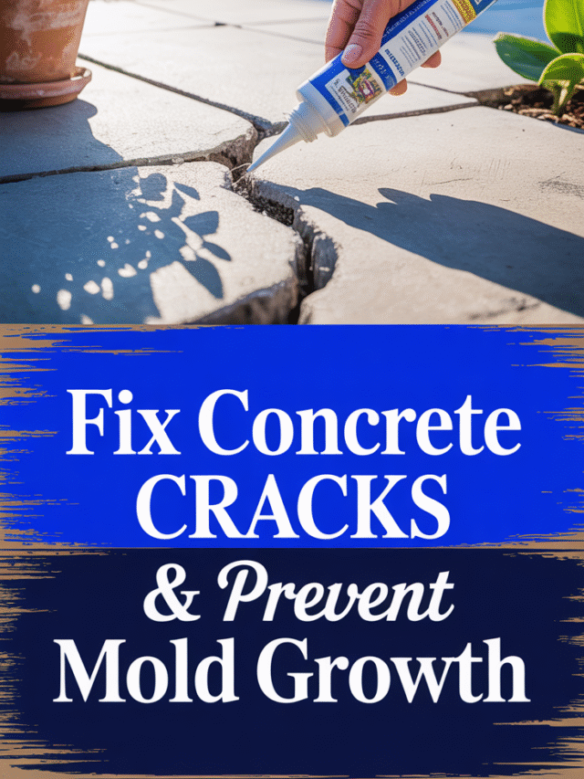 Fix Concrete Cracks & Prevent Mold Growth